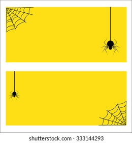 spider web Vector banner background