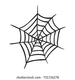 spider web vector cartoon