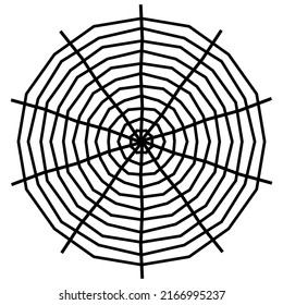 Spider web vector design. Black spider web