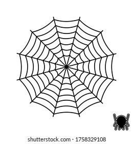 Spider web vector. editable icon. Vector Illustration