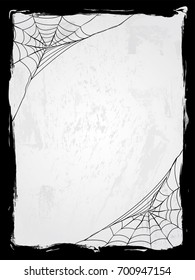 Spider Web Vector Frame Vector Illustration