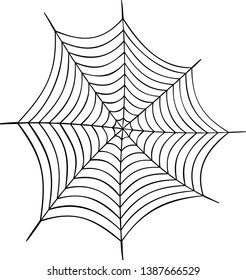 Spider web vector graphic. Cobweb illustrati