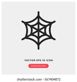 Spider web vector icon