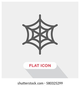 Spider web vector icon