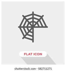 Spider web vector icon