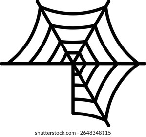 Spider web vector icon. Can be used for printing, mobile and web applications.