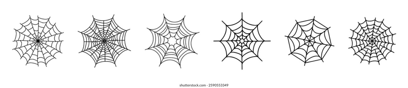 Spider Web Vector Icon Collection