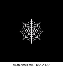 spider web vector icon. flat spider web design. spider web illustration for graphic 