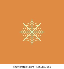 spider web vector icon. flat design