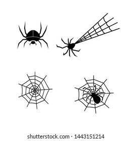 spider web vector icon. white background