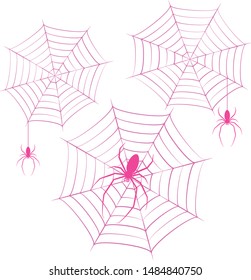 Spider web vector illustration clip art