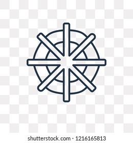 Spider web vector outline icon isolated on transparent background, high quality linear Spider web transparency concept can be used web and mobile