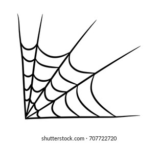 spider web vector symbol icon design. Beautiful illustration isolated on white background
