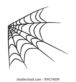 spider web vector symbol icon design. Beautiful illustration isolated on white background