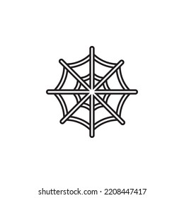 Spider web vector for website symbol icon presentation