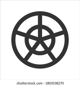 Spider webs icons set design graphic with line sytle. Vector for company or corporate business. Eps 10 illustration.