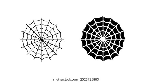 Spider while it's making its web