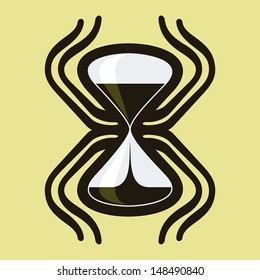 Spiderglass. The spider as a symbol of fate and time. The image for the press on T-shirts.  