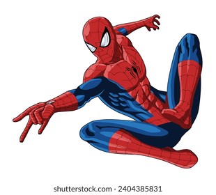 spiderman art design icon vector sticker logo sign symbol famous movie character
