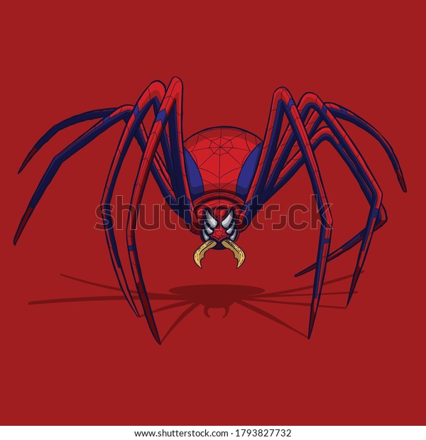 Spiders Act Like Amazing Superhero Stock Vector (Royalty Free