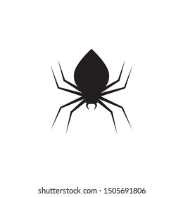 Spiders Happy Halloween icon vector illustration