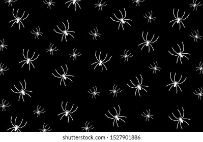 spiders template on black background
