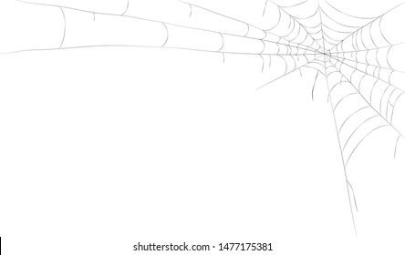 Spider's web frame. vector illustration, spiderweb backgound