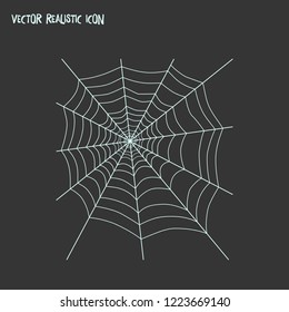 Spiders web icon line element. Vector illustration of spiders web icon line isolated on clean background for your web mobile app logo design.