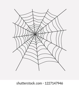 Spiders web icon line element. Vector illustration of spiders web icon line isolated on clean background for your web mobile app logo design.