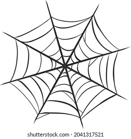 Spider's web vector art and illustration