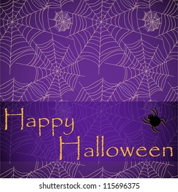 Spider's web. Vector pattern for halloween