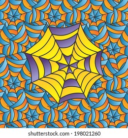 spiderweb art illustration