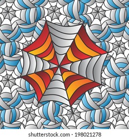 spiderweb art illustration