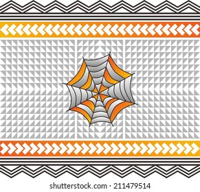 spiderweb art native pattern