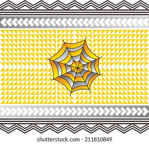 spiderweb art native pattern