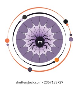 Spiderweb cartoon vector illustration graphic icon symbol