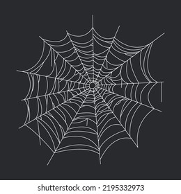 Spiderweb closeup on black background, halloween spider web spooky trap cartoon webs insect thread on corner old net cobweb, ingenious vector illustration of cobweb and spiderweb. Abandoned cobwebs.