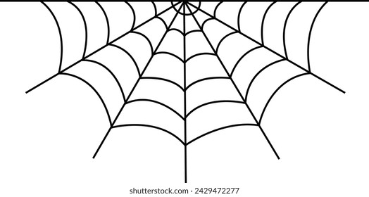 Spiderweb. Cobweb icon. Spiderweb icon. Spider's web icons. Spiderweb varieties . Black mesh patterns with halloween party ornament. Sticky trap of intertwining dangerous vector lines,