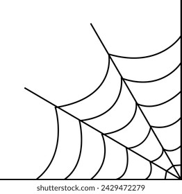 Spiderweb. Cobweb icon. Spiderweb icon. Spider's web icons. Spiderweb varieties . Black mesh patterns with halloween party ornament. Sticky trap of intertwining dangerous vector lines,