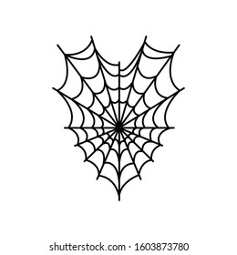 Spiderweb Doodle Icon Traditional Tattoo Illustration Stock Vector ...