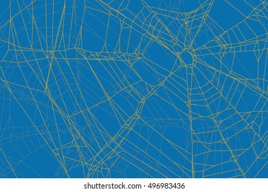 spiderweb editable vector blue and yellow