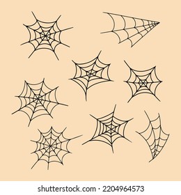 spiderweb at halloween day withe minimal bakground