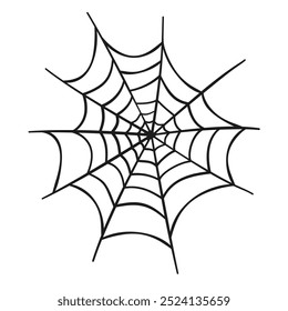 Spiderweb. Halloween decoration. Vector illustration