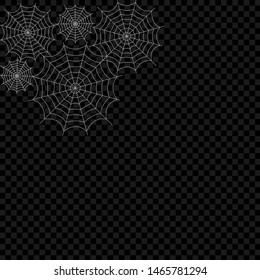 Spiderweb to halloween on a plain background. Pen. Vector.