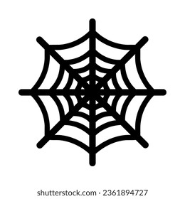 spiderweb halloween silhouette style icon