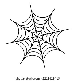 Spiderweb. Halloween spiderweb  Vector illustration.