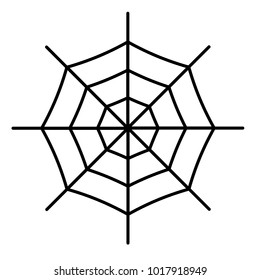 Spiderweb icon isolated on white background. . Vector illustration