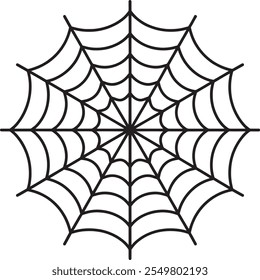 Spiderweb icon isolated on white background. Vector art.
