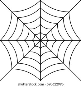 Spiderweb icon isolated on white background. Vector art.