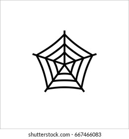 Spiderweb icon isolated on white background. Vector art.